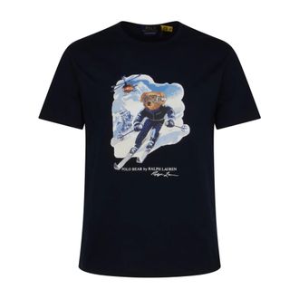 Polo Ralph Lauren T-Shirts, male, Black, Size: XL Knit T-Shirt