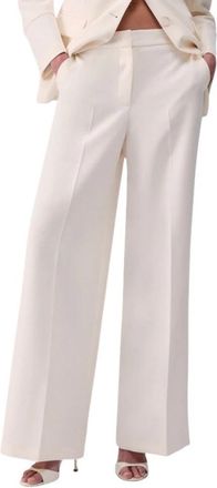 Liu Jo Array Wijde Broek - Dames - Wijde Broeken - Wit - S - Polyester - Broeken