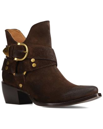 Frye Sacha Multi Strap Suede Bootie