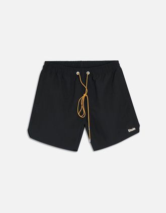 Rhude Mens CLASSIC LOGO SWIMSHORTS - Black - Size: 33/32/32