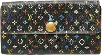 Louis Vuitton Pre-owned Wallets, female, Multicolor, Size: ONE SIZE Pre-owned Long wallet (bi-fold)
