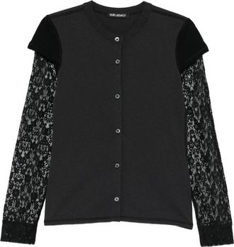 Our Legacy Heat Lace-appliqu&eacute; Cardigan