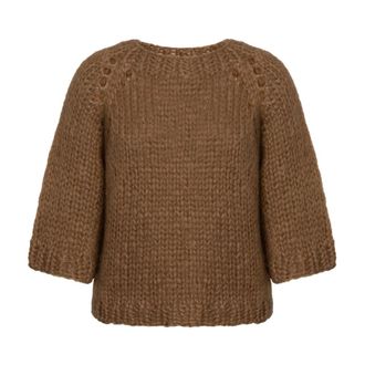 Dondup Dames, Truien, Bruin, Maat: M Mohair