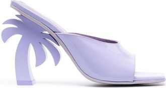 Palm Angels 113mm Palm Tree sandals - women - Calf Leather/Calf Leather/Calf Leather/Rubber - 34.5 - Purple