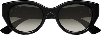 Gucci Gg 1976Sk Zonnebril - Dames - Zonnebrillen - Zwart - 52 MM - Accessoires