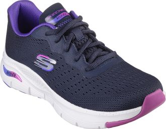 Skechers Mens Skech-Air Ventura Trainers, Navy/Purple, 4 UK