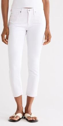 AG - Adriano Goldschmied Prima Low Rise Crop Cigarette Jeans in Pearl White at Nordstrom Rack, Size 28