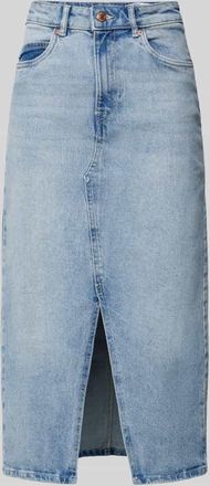 Vero Moda Midi-Jeansrock aus Baumwoll-Mix Modell VERI in Jeansblau, Gr&ouml;&szlig;e M