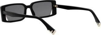 Fendi Sunglasses, female, Black, Size: 53 MM Way Rectangular Sunglasses
