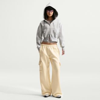 Nike Womens Nike Sportswear Phoenix Fleece Cargo Sweatpants in Brown | IM7488-744