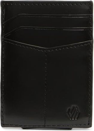 Johnston & Murphy Brushoff Leather Pocket Card Wallet in Black at Nordstrom Rack