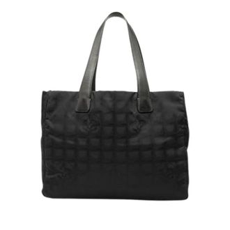 Chanel Pre-owned Tote Bags, female, Black, Size: ONE SIZE Pre-owned Vintage Nylon Tote