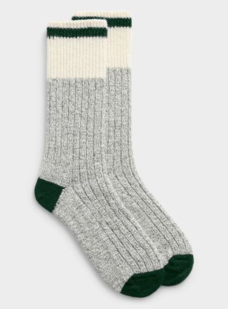 Le 31 Mens Colourful accent wool worker socks
