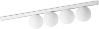 Ideal Lux Ideal Lux - binomio Lámpara de techo con 4 luces en forma de globo, color blanco