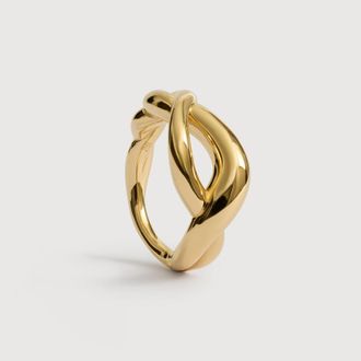 Monica Vinader Gold Ochre Ring