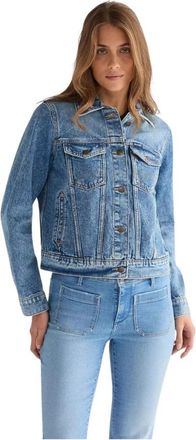 Wrangler Regular Western Jacket - Dames - Spijkerjassen - Blauw - M - Katoen - Jassen