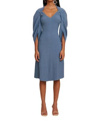 Cult Gaia Kaisa Knit Dress In Blue