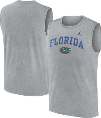 Jordan Brand Mens Jordan Brand Heather Gray Florida Gators Primetime Legend Arch Dri-FIT Muscle Tank Top at Nordstrom, Size Xx-Large
