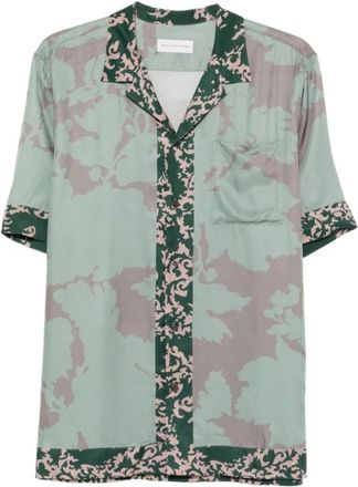 Dries Van Noten Carltone Short-Sleeve Shirt - Heren - Korte mouwen Overhemden - Veelkleurig - L - Overhemden
