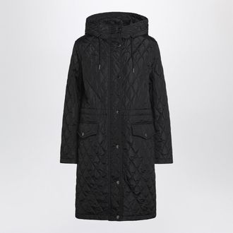 Burberry Black Quilted Nylon Coat