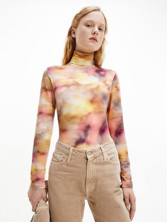 Calvin Klein Schmales Rollkragen-Top aus Bio-Baumwolle Gelb Schmales Rollkragen-Top aus Bio-Baumwolle Kostenloser Versand f&uuml;r alle Bestellungen