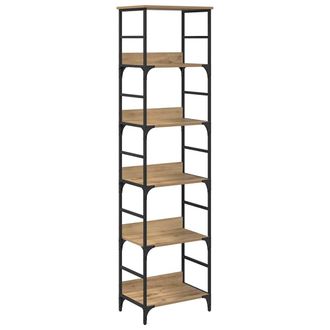 vidaXL Vidaxl Libreria 5 Livelli 50 X 33 X 188,5 Cm Legno Ingegnerizzato