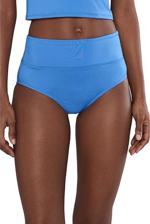Nike Effortless Essential High Waist Full Bottom Womens Swimwear Blue Crystal : SM, Polyester/Spandex