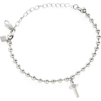 Alex and Ani Cross Ball Chain Bracelet in Silver at Nordstrom