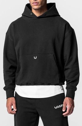 ASRV Tech-Terry Oversize Hoodie in Black at Nordstrom, Size Medium