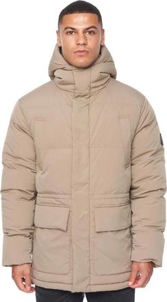 Duck and Cover Heren Fletchley Pufferjas (Beige)