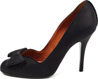 Lanvin 105 mm pumps met strik-detail - Zwart