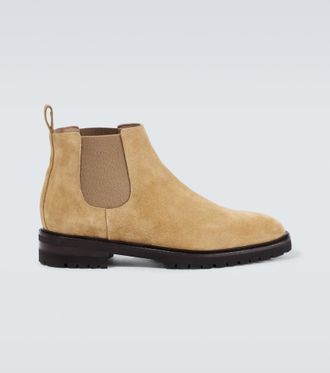 Manolo Blahnik Brompton suede Chelsea boots