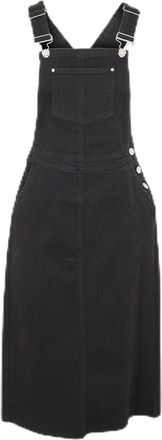Noisy May Womens Dungaree Dress Black Denim 12