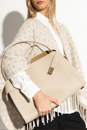 Ferragamo Handbag Hug Medium, Womens, Grey