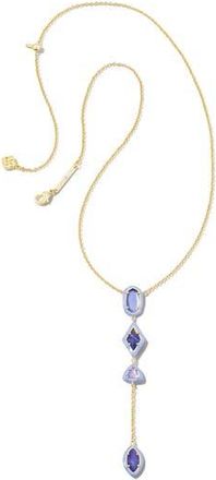Kendra Scott Greta Y-Necklace in Gold Lavender Mix at Nordstrom Rack