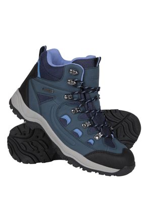 Mountain Warehouse Adventurer Womens Boots - Waterproof Rain Boots, Synthetic & Textile Walking Shoes - For Spring Summer, Hiking & Trekking Navy Adult Shoe Size 5.5