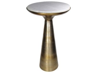 Schubiger M&ouml;bel Beistelltisch Aluminium Marmor H: 63 cm