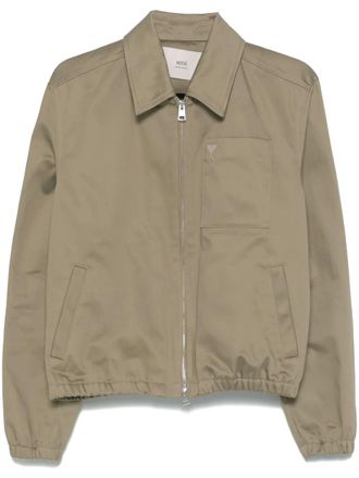 Ami Shirtjack met geborduurd hart - Groen