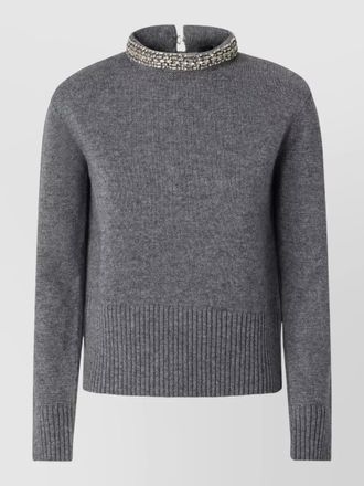 Pinko berlino wool blend knit top