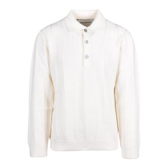 Amaranto Amar&aacute;nto, Tops, Heren, Beige, L, Wol, Polo van gebreide wol