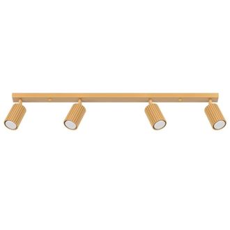 Wonderlamp L&aacute;mpara de techo en relieve dorado con 4 focos