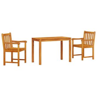 Berkfield Home 3-Piece Garden Dining Set - Solid Acacia Wood