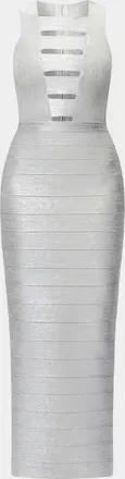 H&eacute;rve L&eacute;ger The Bailey Metallic Gown