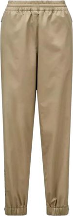 Moncler Gore-Tex Tapered Broek - Dames - Vrijetijds broeken - Beige - M - Polyester - Broeken
