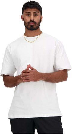 New Balance Mens Athletics Cotton T-Shirt, White, XL