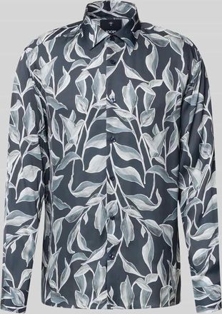 Joop Loose Fit Business-Hemd aus Viskose Modell Matty in Marine, Gr&ouml;&szlig;e 38