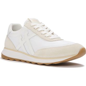 FitFlop Retro-Q FF Fabric Suede Sneakers in Urban White Mix at Nordstrom, Size 7.5