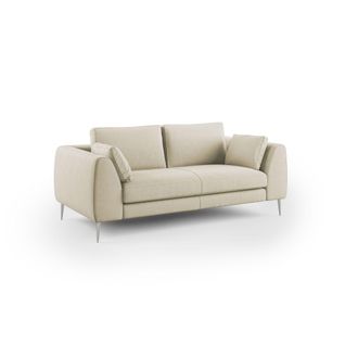 Divani.Store Divani.store - Plano Sof&aacute; Moderno En Microfibra T&eacute;cnica Desmontable 216 Cm Crema