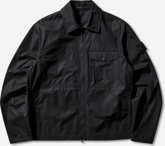 Stone Island Men s Ghost All-Weather Cotton Canvas_S.I. Overshirt Black