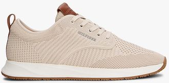 Tommy Hilfiger Mens Knit Runner Sneaker - Beige - US 11.5 / EU 45